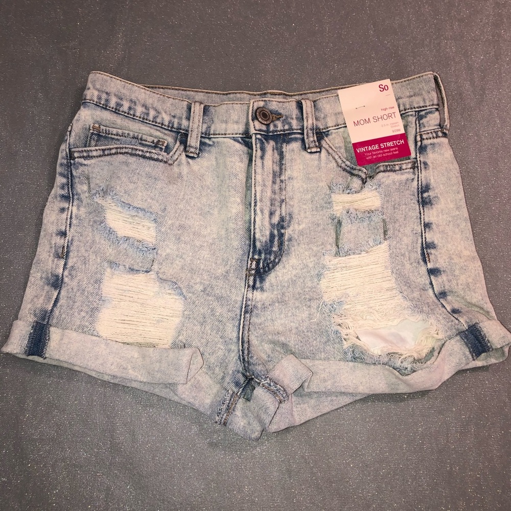 SO High Rise Mom Shorts